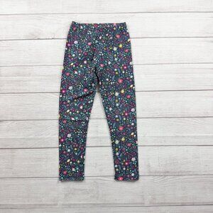 Frugi Girls Organic Cotton Floral Leggings Multicolor Print Stretch Pants 6-7